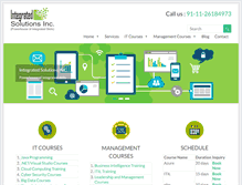 Tablet Screenshot of integratedsolutions.co.in